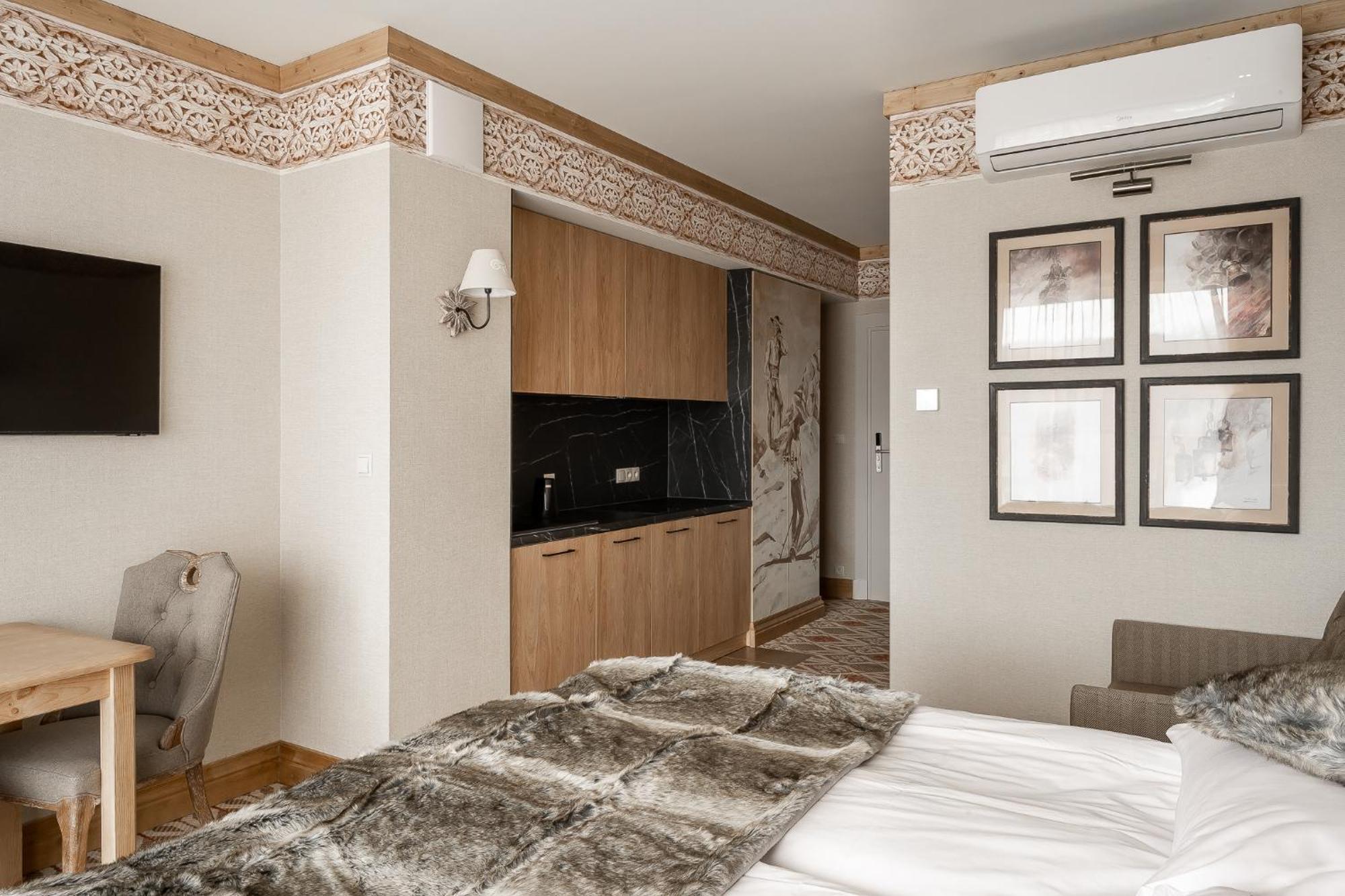Apartament typu studio z widokiem na góry